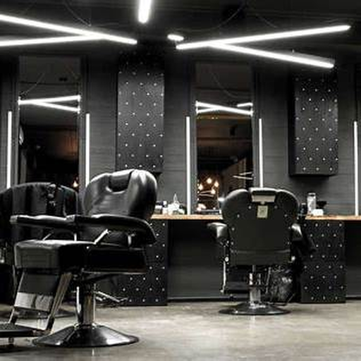 Dark barber studio